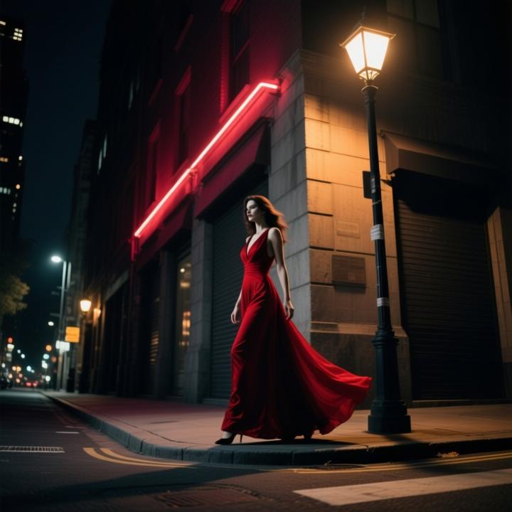 dama de vermelho