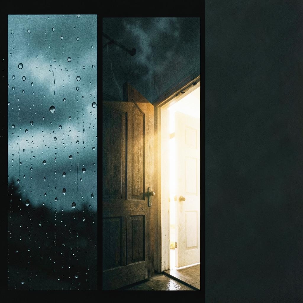 em meio a tempestade