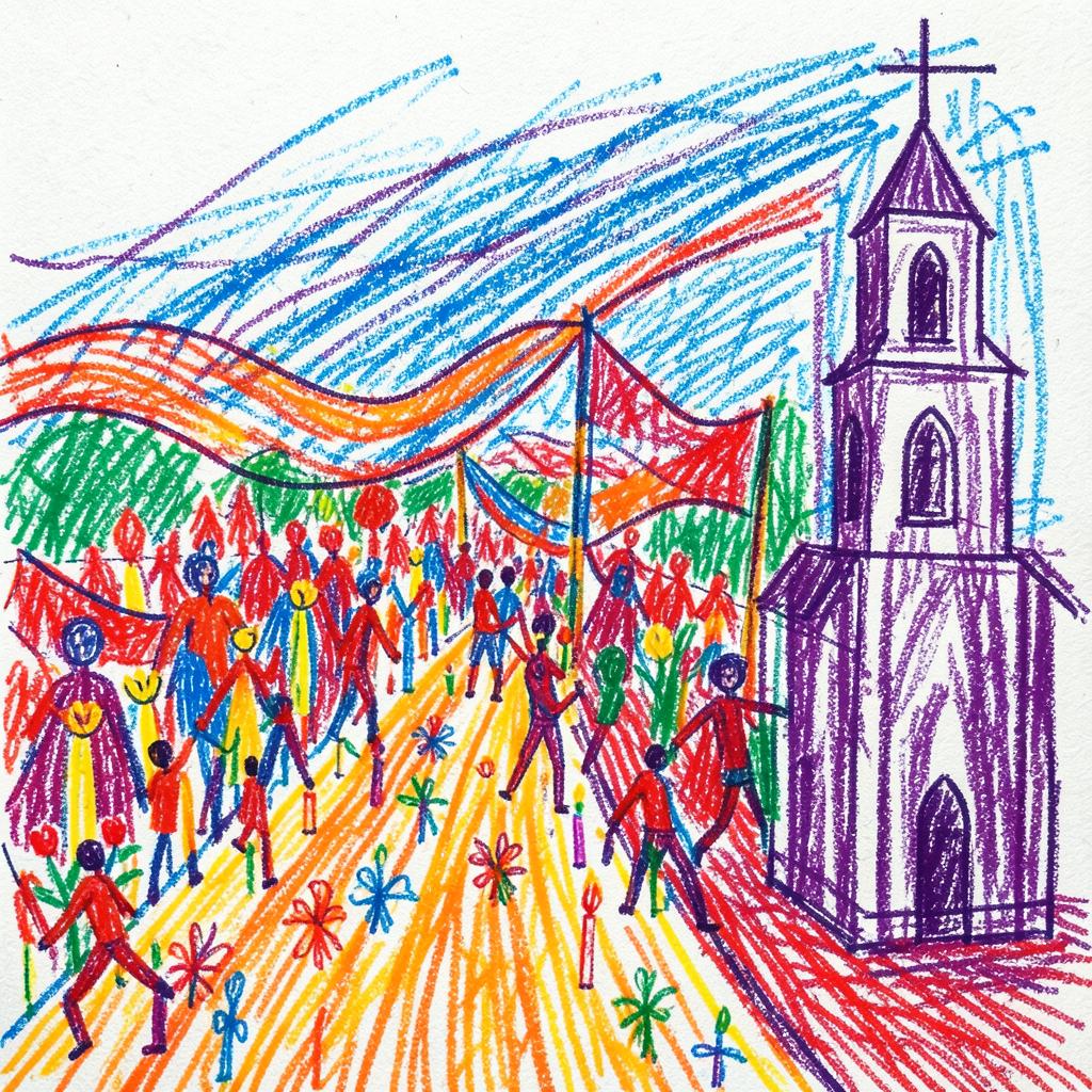 Chegada do Círio de São Miguel