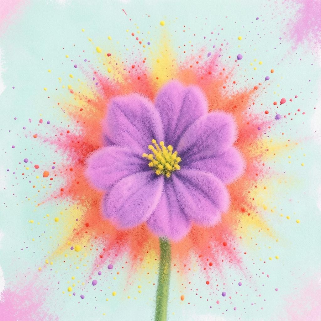 A linda violeta juvenil
