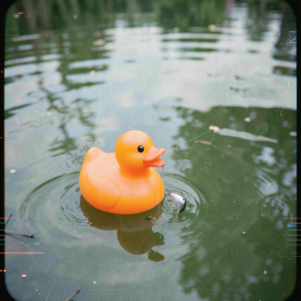 O pato foi para a lagoa