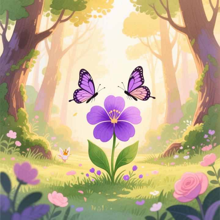 A linda violeta juvenil