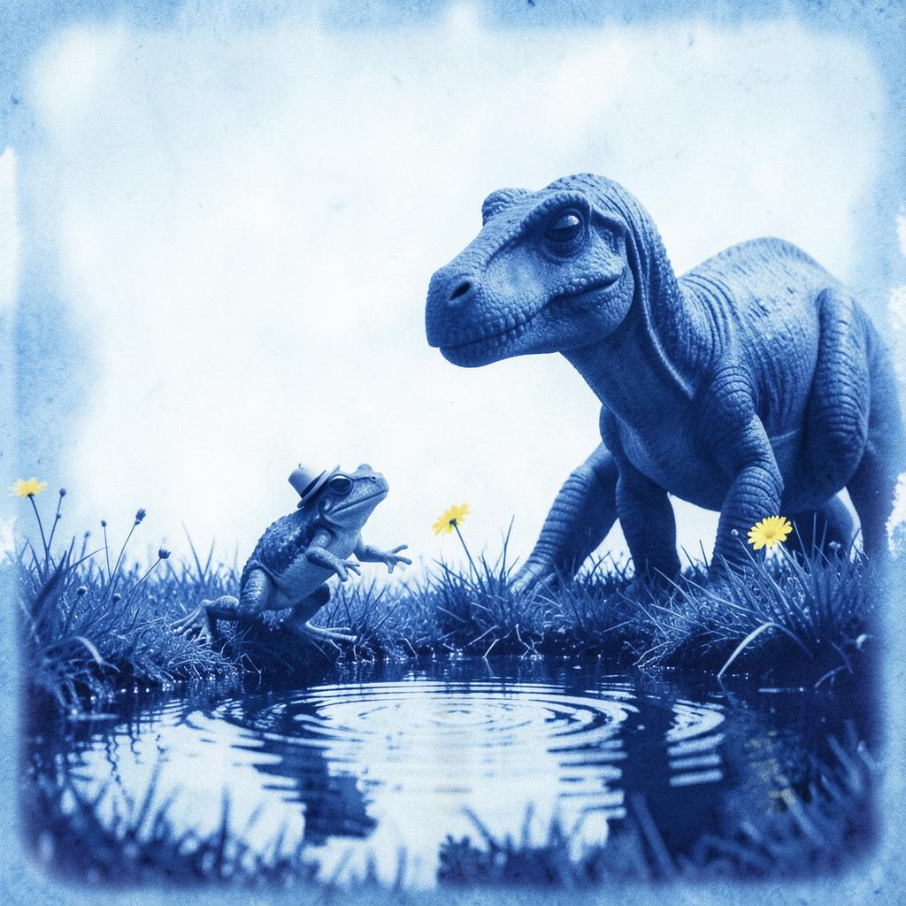 sapo e o dinossauro