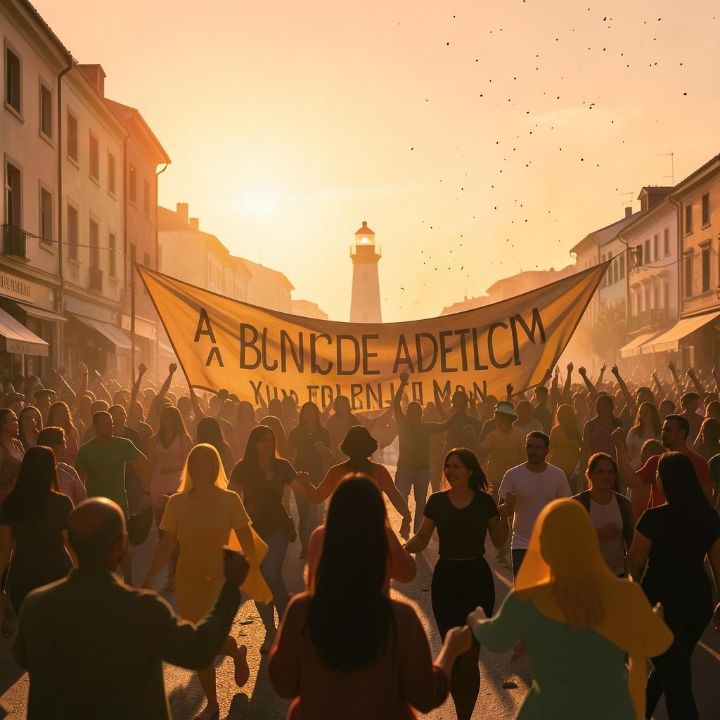 o bloco chegou