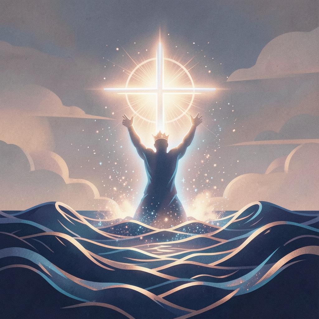 Jesus o homem de alvos vestidos