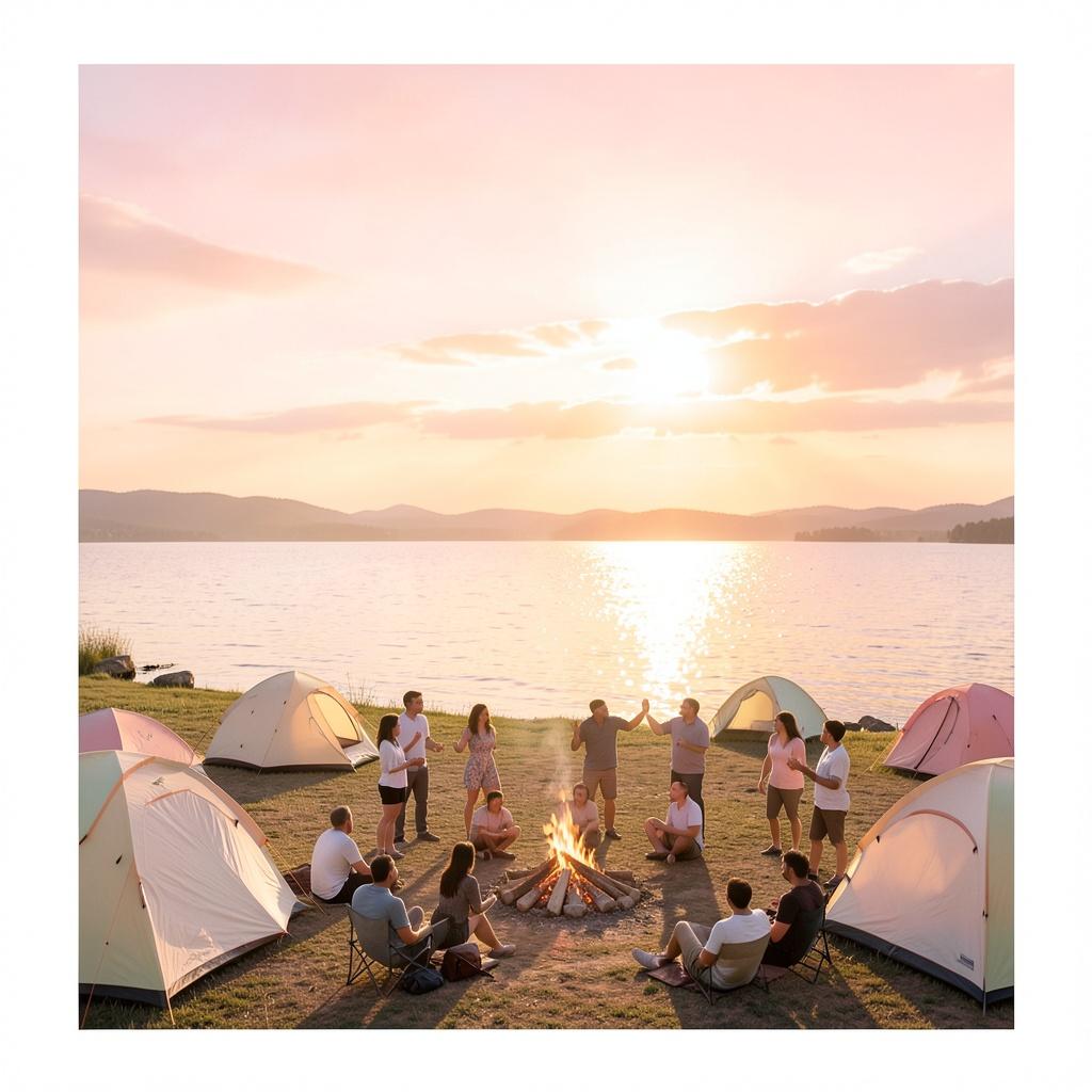 Acampamento novo amanhecer