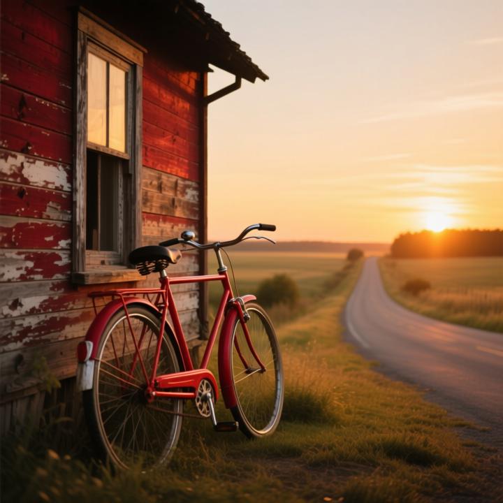 nossa bicicleta vermelha